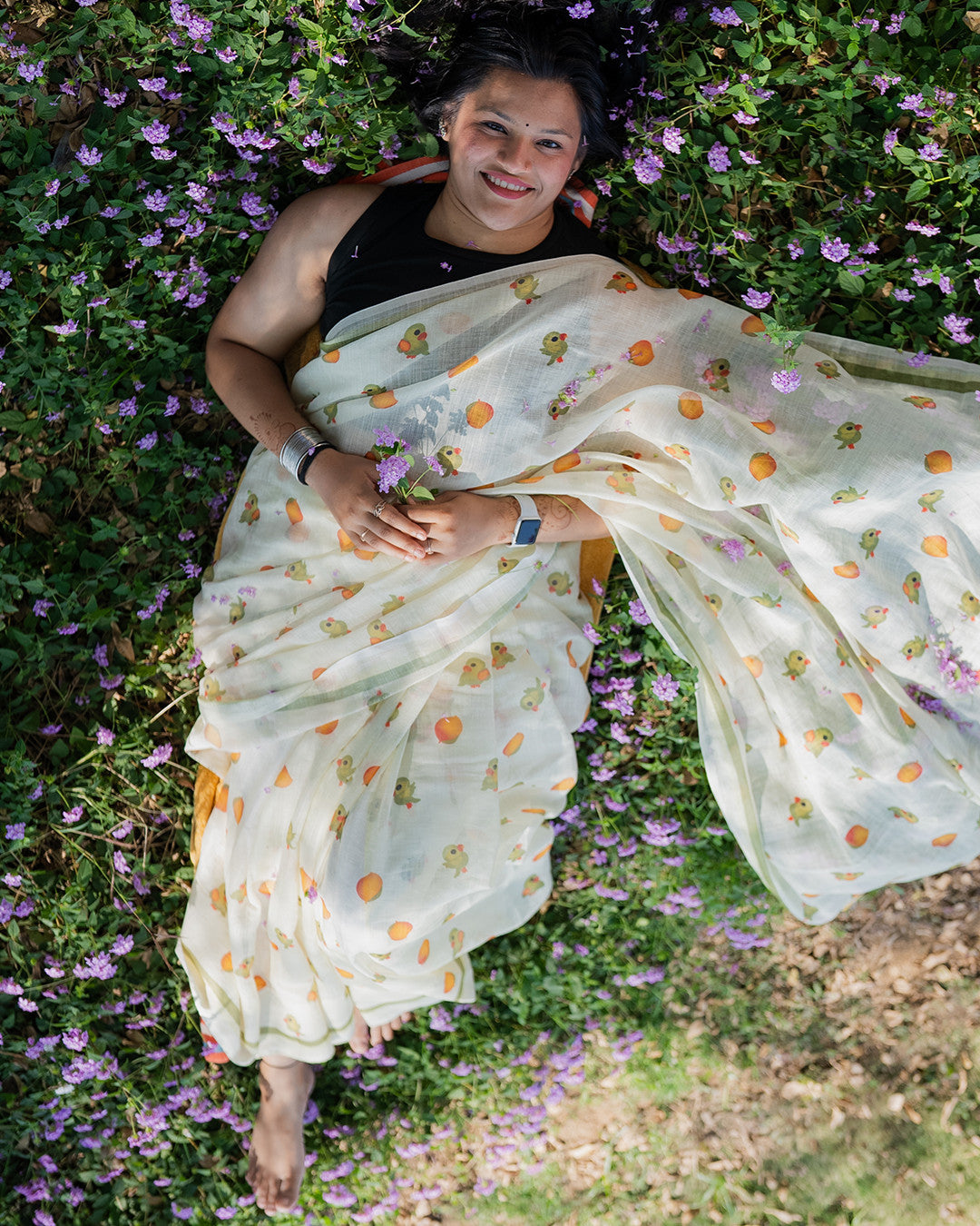 Multicolor Cotton & Tussar Silk Dupatta - image 2